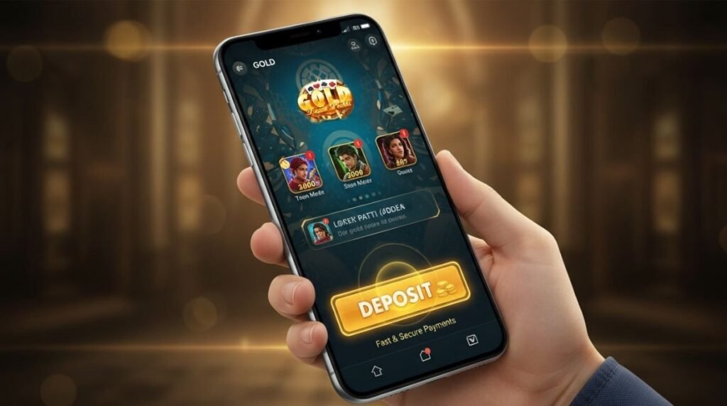 Deposit in Teen Patti Gold