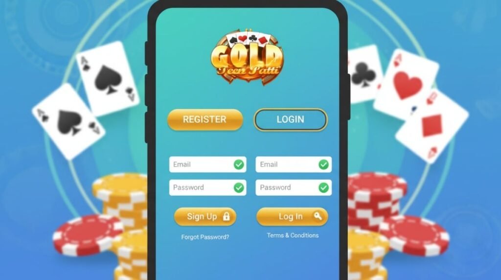 Register and Login to Teen Patti Gold Account