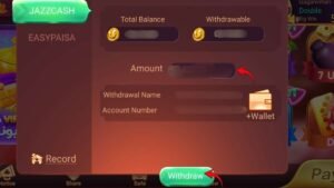 Teen Patti Gold withdrawal screen showing Commit and Withdraw buttons with confirmation message